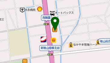 カワサキプラザ福山の地図画像