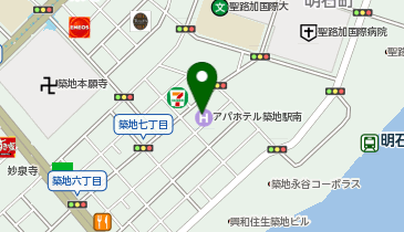 アイランドプレートランチ 築地店の地図画像