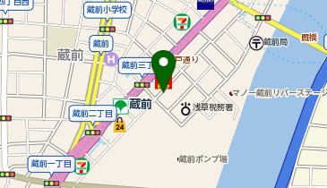 東横INN(イン) 浅草蔵前2の地図画像