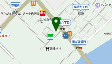 高級芋菓子しみず 築地本店の地図画像