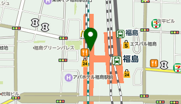 JR東日本 福島駅みどりの窓口の地図画像