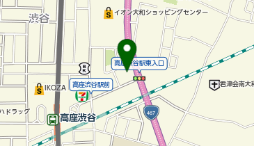 カーサプラチナ大和の地図画像