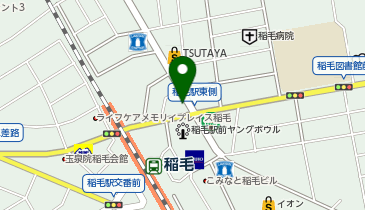 台湾唐揚 横濱炸鶏排 千葉稲毛店の地図画像