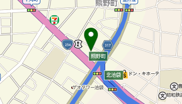 熊野神社の地図画像