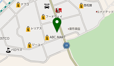 蕎麦 tsukushi(ツクシ) トリアス店の地図画像