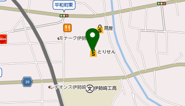 おたからや とりせん平和町店の地図画像