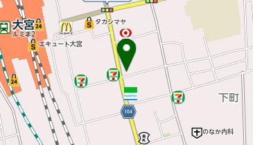 大宮 寿司 六花の地図画像