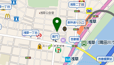 よろし化粧堂 仲見世店の地図画像