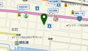 ぎょうざのじんべえ 明石店の地図画像