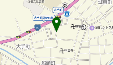 さいき城山桜ホールの地図画像