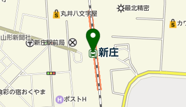 JR東日本 新庄駅みどりの窓口の地図画像