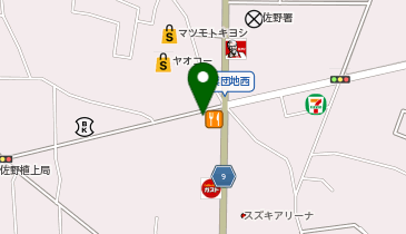 たつ吉 佐野浅沼店の地図画像