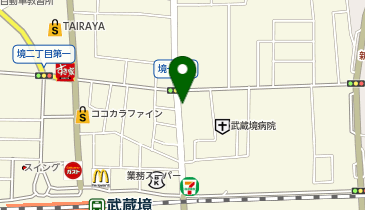 餃子の雪松 武蔵境店の地図画像