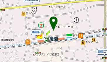 ニトリ デコホーム イトーヨーカドー綾瀬店の地図画像