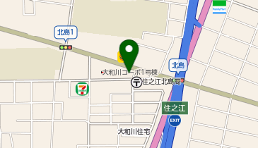 すみのえ食堂の地図画像