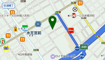 餃子とサワー ニホンバシの地図画像