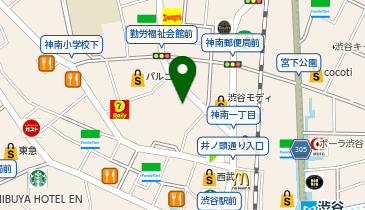 偏愛食堂の地図画像