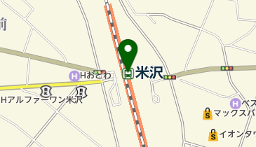 JR東日本 米沢駅みどりの窓口の地図画像