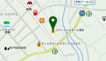 メガネスーパー コマーシャルモール博多店の地図画像