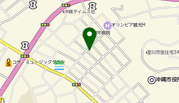 テキサスホテルの地図画像