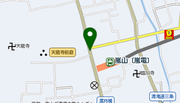 嵐山商店街の地図画像