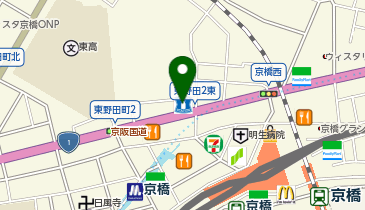 ホテルトレンド京橋駅前の地図画像