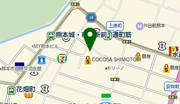 焼肉たむら&times;焼鍋肉たむら 熊本下通店の地図画像