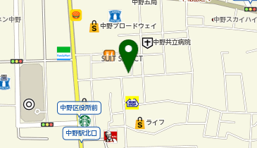 やきとりあそび邸 中野店の地図画像