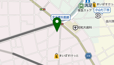 洗足ストレスコーピング・サポートオフィスの地図画像