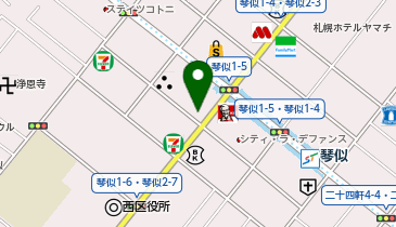 富士メガネ 琴似店の地図画像
