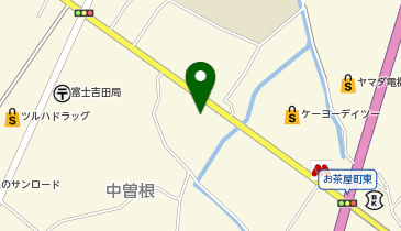 餃子の雪松 富士吉田店の地図画像