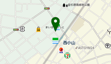 コーラとハンバーガーの地図画像