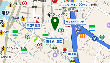 U-TREASURE(ユートレジャー) コンセプトストア池袋の地図画像