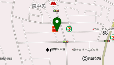 やきとり家竜鳳 泉中央店の地図画像