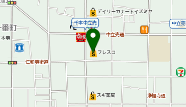 ディスカウントストア コレモ千本中立売店の地図画像