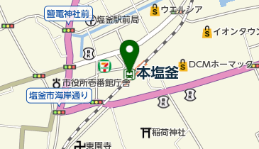 JR東日本 本塩釜駅みどりの窓口の地図画像