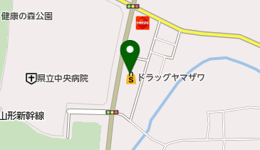 ドラッグヤマザワ 県立中央病院前店の地図画像