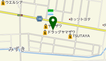 ドラッグヤマザワ 寒河江プラザ店の地図画像