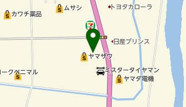 ドラッグヤマザワ 長井店の地図画像