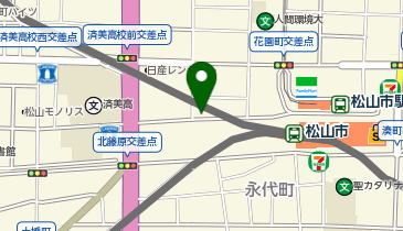日乃屋カレー 松山市駅店の地図画像