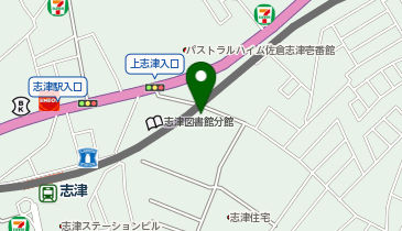 ブルースカイランドリー ベルク佐倉志津店の地図画像