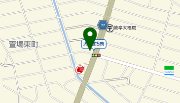 肉のはせ川 岐阜大福店の地図画像