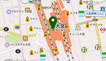 たごさく ルミネ大宮店の地図画像