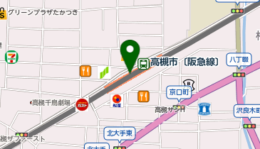 津の田ミート エミル高槻店の地図画像