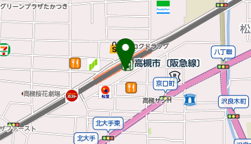 Tsunoda curry エミル高槻店の地図画像
