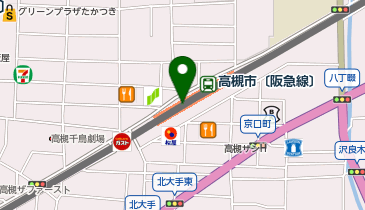 咲菜 エミル高槻店の地図画像