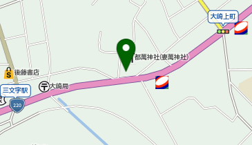 都萬神社の地図画像