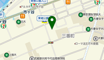 東郷元帥記念公園の地図画像