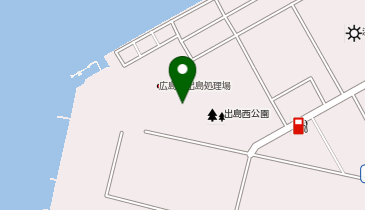 出島西公園の地図画像