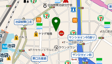 らしんばん池袋本店 女性同人館の地図画像